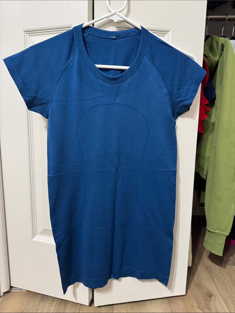 lululemon athletica Blue Short-Sleeve Seamless Dress Top